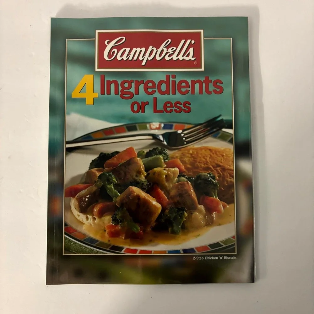 Campbell's 4 Ingredients or Less Cookbook 2006 Softcover Quick Easy Recipes